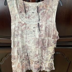 Coldwater Creek ruffle sleeveless top